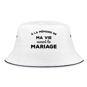 A la mémoire de ma vie avant le Mariage Cadeau - Bob - blanc/marine - Devant