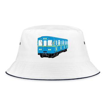 Kyiv metro - Bucket Hat - white/navy - Front