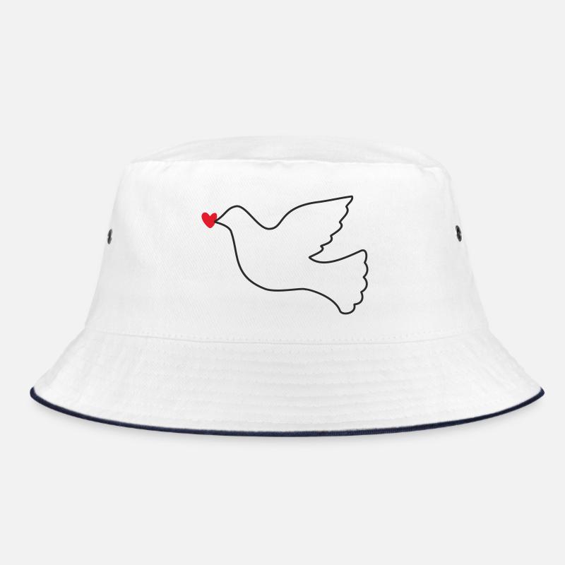 Colombe de la Paix Paix Liberté - Bob - blanc/marine