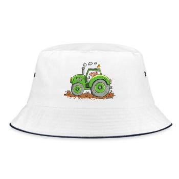 Pig conduit Tracteur I Animaux de ferme Bulldog - Bob - blanc/marine - Devant