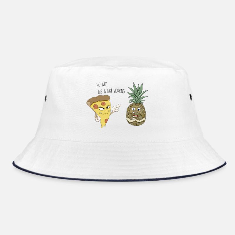 No way, this is not working - Bucket Hat - Weiß/Navy