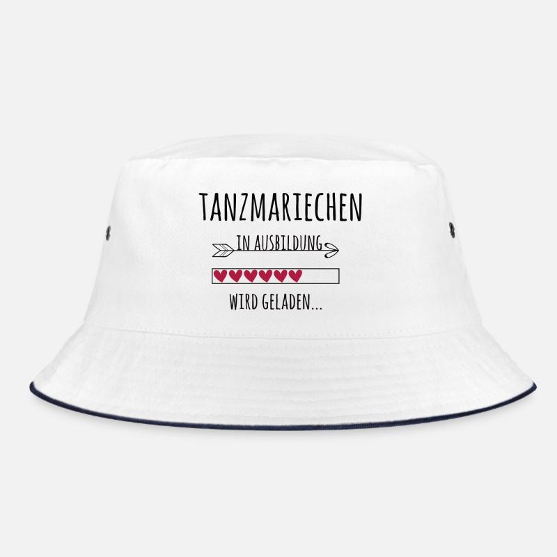 Tanzmariechen Garde Fasching Karneval Geschenk - Bucket Hat - Weiß/Navy