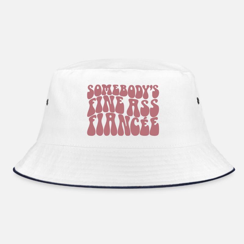 Somebody's Fine Ass Fiancée Bride To Be Engagement - Bucket Hat - Weiß/Navy