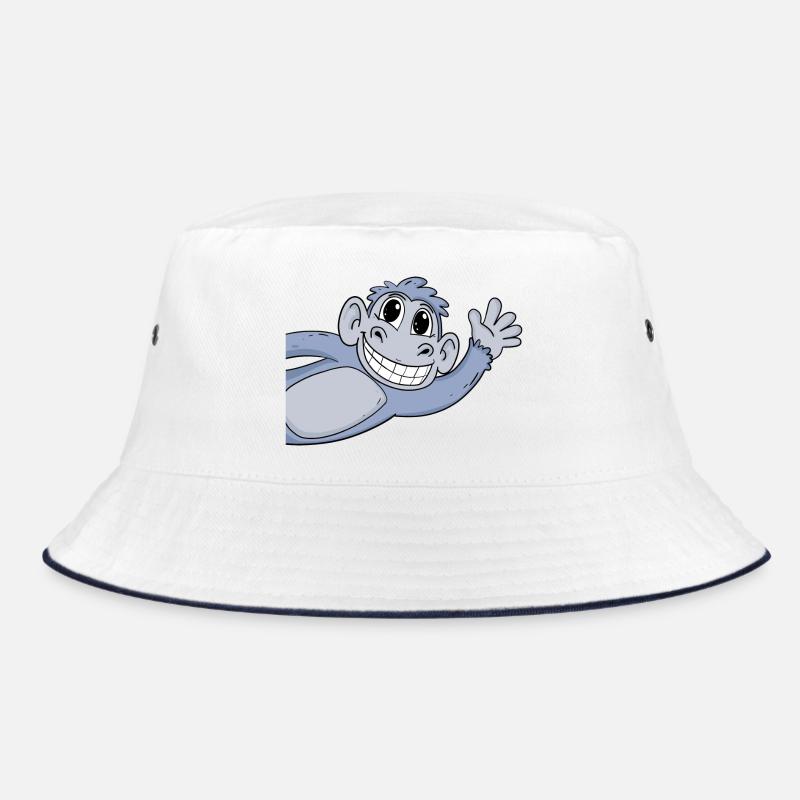 Monkey Greeting Greeting Bucket Hat