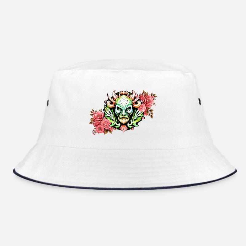 Mystérieuse créature colorée avec des fleurs. Bob