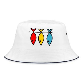 RETIREMENT. HAPPY RETIREMENT. HAPPY RETIREMENT - Bucket Hat - white/navy - Front