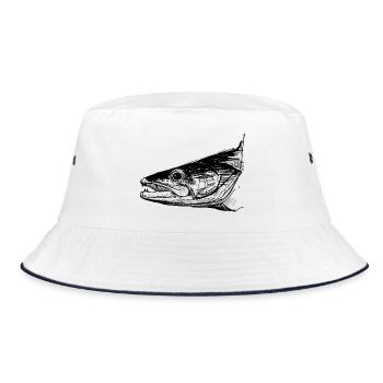 Sandre - Pêche au sandre - Poisson préféré - Bob - blanc/marine - Devant