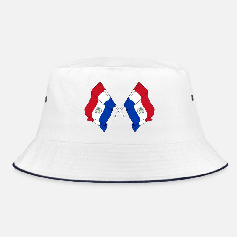 Deux drapeaux croisés du Paraguay Bob