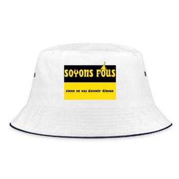 Soyons fous - Bob - blanc/marine - Devant