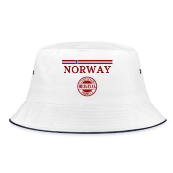 Drapeau norvégien - Bob - blanc/marine - Devant