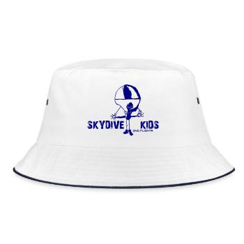 Skydive Kids - Bucket Hat - Weiß/Navy - Vorne