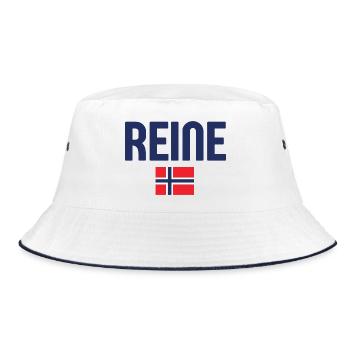 Conception du drapeau de la Reine-Norvège - Bob - blanc/marine - Devant