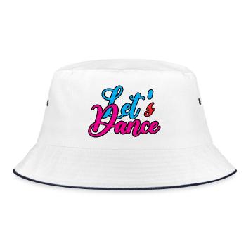 Cheerful dance design with color splendor - Bucket Hat - white/navy - Front