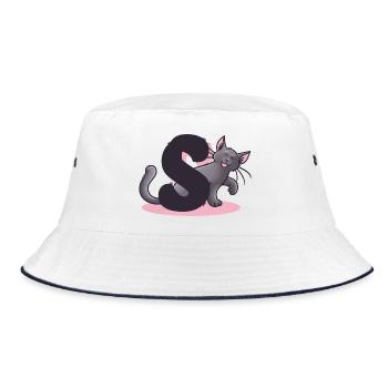 Lettre S Cat - Bob - blanc/marine - Devant