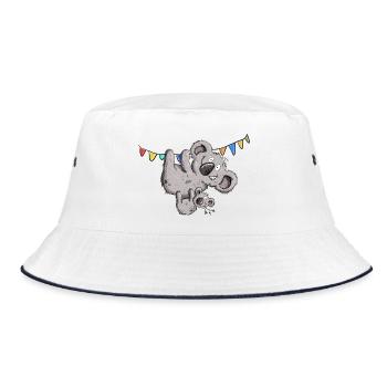 Drôle d’ours koala avec douche de bébé koala - Bob - blanc/marine - Devant