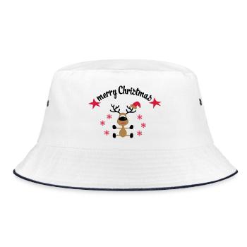 Shirts for Christmas - Bucket Hat - white/navy - Front