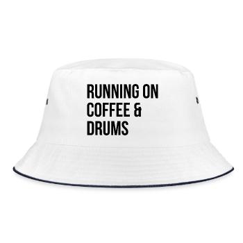 Drum Drum Drum - Bucket Hat - white/navy - Front