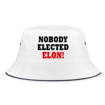 nobody elected elon - Bob - blanc/marine - Devant