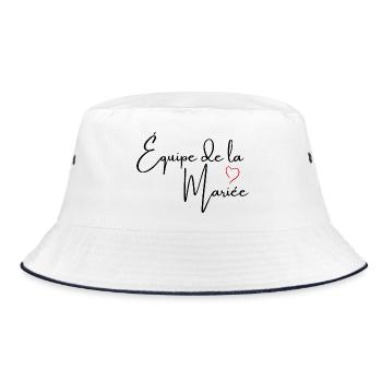 Red Heart Bride Team - Bucket Hat - white/navy - Front