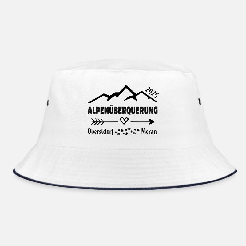 Alpenüberquerung 2025 Oberstdorf Meran E5 Geschenk Bucket Hat