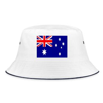 Flag of Australia – Symbol of Pride and National Unity - Bucket Hat - white/navy - Front