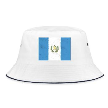 Flag of Guatemala – Pride of Central America - Bucket Hat - white/navy - Front