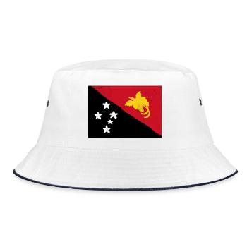 Drapeau de la Papouasie-Nouvelle-Guinée - Bob - blanc/marine - Devant