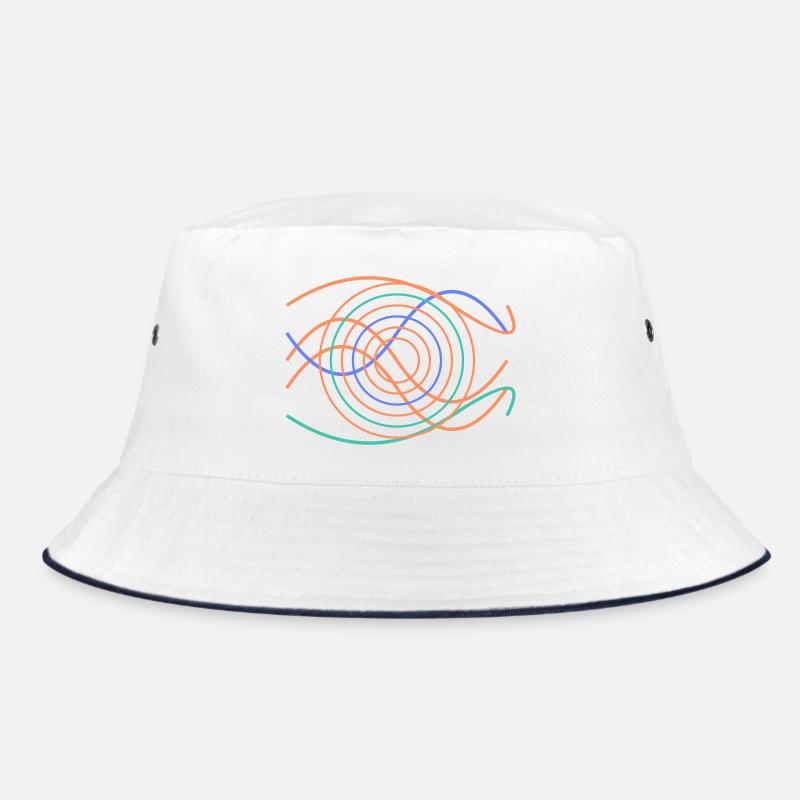 Abstract wave design Bucket Hat