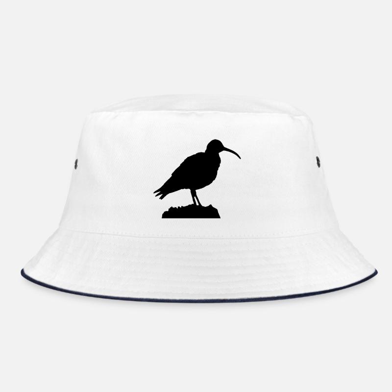 Brachvogel - Bucket Hat - Weiß/Navy