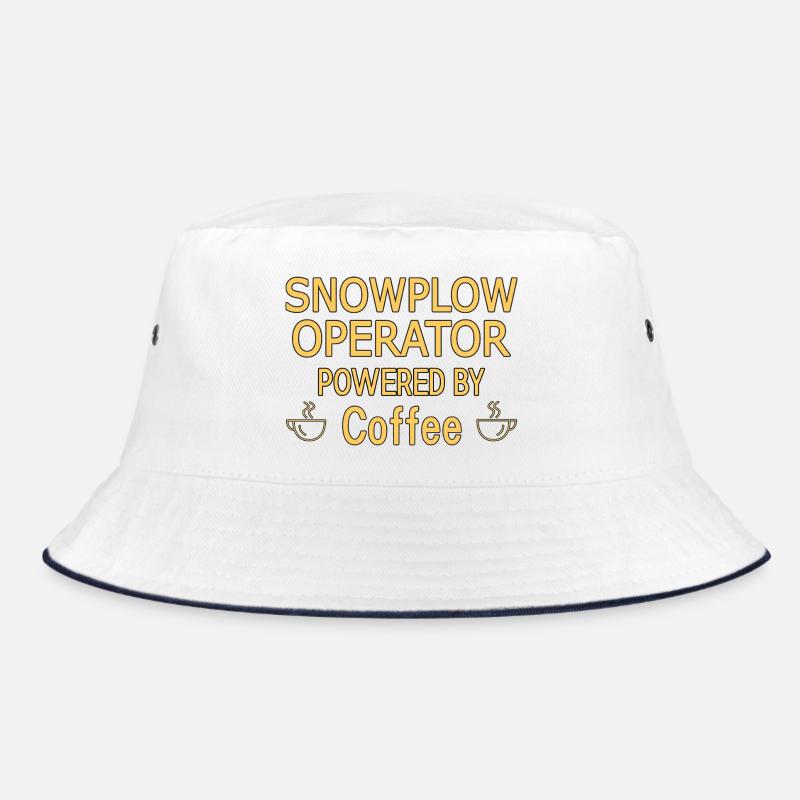 Snowplow Operator Powered Coffee Schneepflugfahrer Bucket Hat