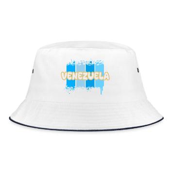 Venezuela - Bucket Hat - white/navy - Front