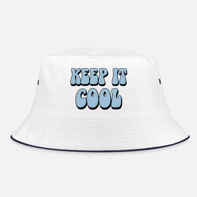 Halten Sie es cool Bubble Text Bucket Hat