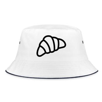 crescent - Bucket Hat - white/navy - Front
