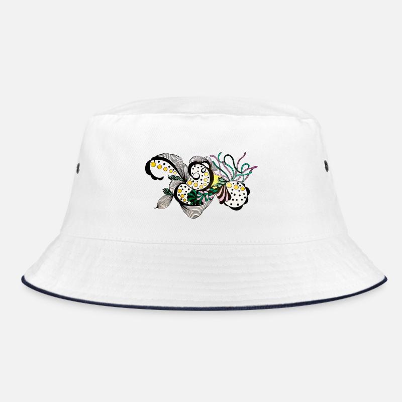 Flower Swirl Fantasy Pattern Bucket Hat