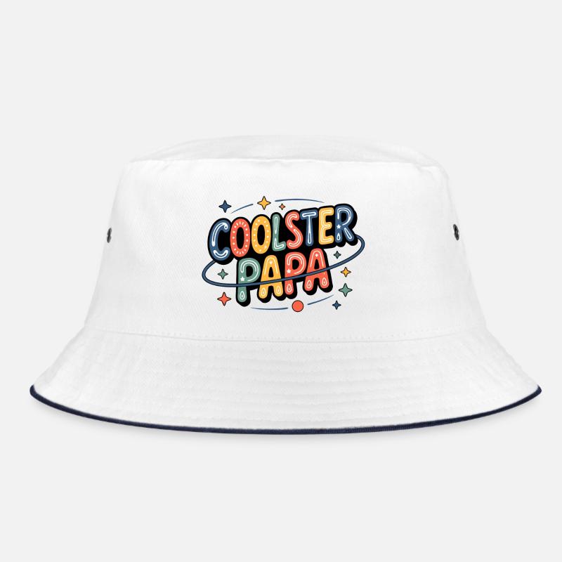 Coolest Dad Neon Retro Bucket Hat