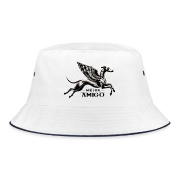 Mejor Amigo No1 - Bucket Hat - white/navy - Front