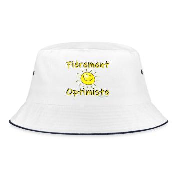 Fièrement Optimiste - Bob - blanc/marine - Devant