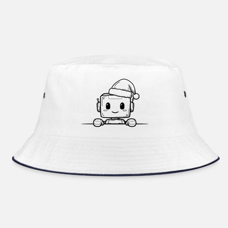 Robot Kawaii avec Chapeau de Père Noël – Design mignon Bob