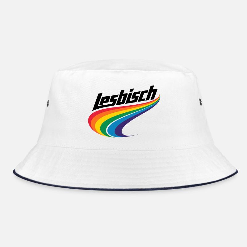  Lesbisch Regenbogen Pride LGBTQ CSD Love Is Love Bucket Hat