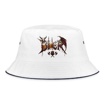 Drinking beer - Bucket Hat - white/navy - Front