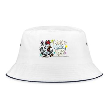 Going to Hendl This Graffiti Denglisch Spruch - Bucket Hat - white/navy - Front