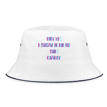 Hardtekk Tekk - Bucket Hat - white/navy - Front