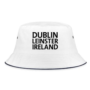 Dublin – Irlande Textdesign - Bob - blanc/marine - Devant