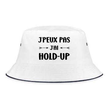 Hold up - Bucket Hat - white/navy - Front