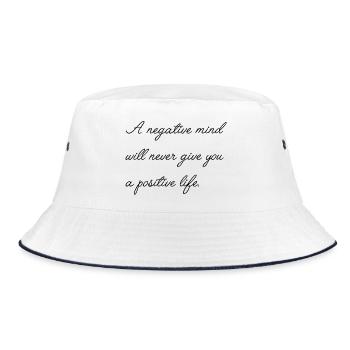 Dicton motivationnel anglais - Bob - blanc/marine - Devant