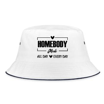 Mode Homebody toute la journée, tous les jours - Bob - blanc/marine - Devant