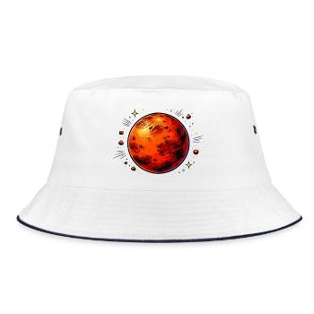 Planète rouge Mars - Bob - blanc/marine - Devant