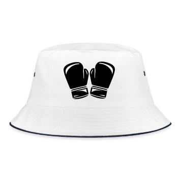 boxe - Bob - blanc/marine - Devant