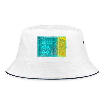 Balearic Islands Colour Play - Bucket Hat - white/navy - Front