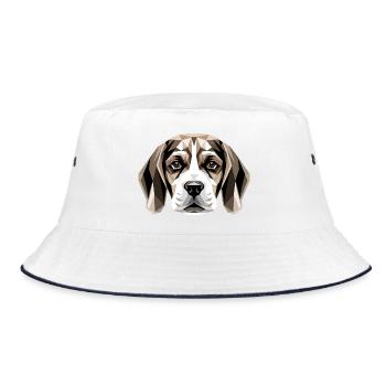 Beagle Chiot Beagles Mignon Chien Beagle anglais - Bob - blanc/marine - Devant